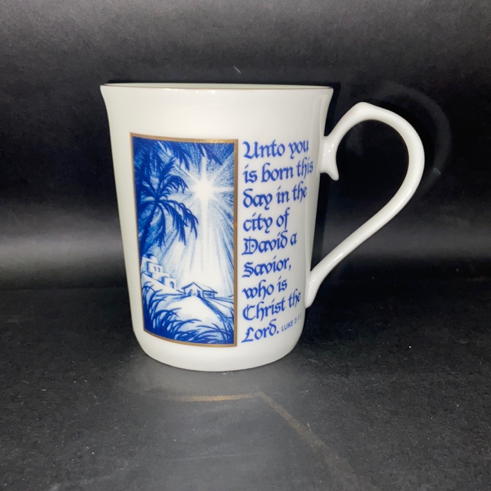 New Hope Bone China Crystal Catheral Ministries Coffee Tea Cup Religious gilded